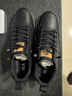 海澜之家HLA男鞋休闲皮鞋秋冬男士板鞋子男HAAXXM1EBF037 黑色低帮44 实拍图