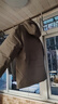 安踏（ANTA）商务羽绒服丨速暖羽绒外套男冬季连帽防泼水保暖内绗不臃肿棉服 【三防科技】灰棕色7914-3 M (男170) 实拍图