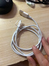 绿联【MFi认证不弹窗】苹果充电线快充数据线USB to Lightning适用iPhone14plus/13/12/11手机 USB充电线-【云朵白】-1米 苹果MFi认证USB-A转Lightni 实拍图