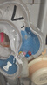 鲸保婴儿游泳圈0-12个月脖圈 新生儿游泳圈宝宝洗澡颈圈K5012蓝色大码 实拍图