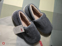 京东京造【厚底防滑】棉拖鞋男秋冬拖鞋室内居家毛拖保暖全包深灰色44-45 实拍图