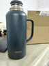 米索小钢炮焖茶壶大容量保温壶316不锈钢老白茶闷泡茶壶 黛青色1.0L 实拍图