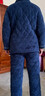 随阅睡衣男士冬季加绒加厚爸爸棉袄冬天牛奶绒保暖家居服中老年人套装 N9920鹰咖 牛奶绒 升级加厚 2XL 码（140-165斤） 实拍图