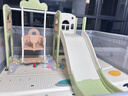 顽乐熊宝宝滑滑梯儿童室内家用小型婴儿秋千组合小孩大型玩具幼儿游乐场 小神童绿色三合一+音乐机【加大加宽】 升级加宽37cm滑道 实拍图