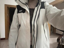 吉普（JEEP）冲锋衣男女三合一外套男防风保暖情侣羽绒服可拆卸夹克衣登山服男 男女同款象牙白[三合一羽绒内胆] S(建议125-135斤) 实拍图