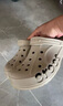 CROCS卡骆驰洞洞鞋贝雅男鞋女鞋轻便耐磨一脚蹬拖鞋休闲鞋|10126 卵石色-2V3 39 (240mm) 实拍图