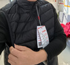 鸭鸭（YAYA）羽绒马甲男2025秋冬内胆无袖坎肩保暖压胶轻薄羽绒服男背心外套 黑色 2XL 实拍图