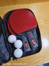 双鱼六星级乒乓球拍专业级比赛成品拍单拍直拍横拍兵兵乓球拍进阶一对 6星 直拍2只+球+包 【快攻技术型】 实拍图