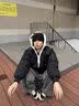 VUUG冬季假两件连帽加厚棉服外套男加厚休闲潮牌美式宽松棉衣 黑色 XL 实拍图