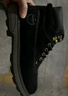 森馬（Senma）高帮马丁靴系带时尚百搭舒适工装靴男靴 619313602 幻影黑 40码 实拍图