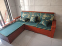 辰娅 实木沙发 胡桃木实木沙发组合现代中式冬夏两用大小户型储物家具 三人位+贵妃榻 实拍图