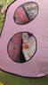 皇恩儿童帐篷汉堡汽车室内过家家甜品女孩玩具男游戏屋小房子宝宝球池 粉色冰淇淋车儿童帐篷+爬行垫 实拍图