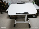 甄严选 可移动电脑桌升降床边桌床上学习桌办公懒人书桌简易折叠小桌子 【可折叠】暖白色60*40CM 实拍图