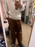 森马（Semir）休闲裤男工装裤宽松直筒裤子秋季户外长裤纯棉松紧腰101524127112 实拍图