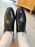 百丽男鞋商务正装皮鞋休闲增高软底真皮鞋10503AM0 黑色-经典版 42 实拍图