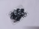 【一包用一年】耐用高弹力一次性头绳皮筋发绳发圈橡皮筋黑色 黑色薄款中圈100根 实拍图