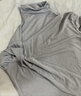 优衣库女装HEATTECH EXTRA WARM 混纺高领T恤/长袖 9%羊绒 478954 478954/03灰色 S 实拍图