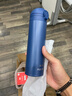 富光保温杯大容量轻量水杯男女学生316不锈钢车载弹盖杯年货礼品定制 菘蓝色【316不锈钢+滤网】500ml 实拍图