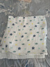 棉加加（Cotton++）纱布浴巾6层婴儿纯棉宝宝全棉100%新生儿童3-6-12岁洗澡包被裹巾 绿油果【a类6层一体超柔110*110 cm拉伸尺寸 实拍图