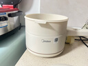 美的（Midea）电煮锅 小电锅 电蒸锅 长柄 宿舍小锅 多功能辅食锅 1.6L学生寝室一体泡面小火锅 XZE2017 配蒸笼 实拍图