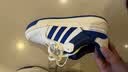 adidas ENTRAP美式校园风运动少年感复古篮球风板鞋男女阿迪达斯   白/蓝   38 实拍图