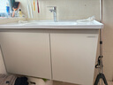 九牧（JOMOO）浴室柜 陶瓷一体盆抗菌洗脸盆柜组合冷灰90cm A2741-15LD-5 实拍图