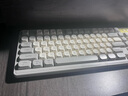 前行者V1蓝牙无线键盘鼠标套装机械手感静音三模男女生办公高颜值键鼠便携电脑笔记本平板iPad手机通用 奶油灰-三模键鼠套装【无线/蓝牙/有线】 实拍图