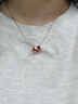 法蔻（farcoko）品牌本命年小红马项链女红玛瑙锁骨链时尚饰品新年生日礼物送女友 小红马套装（项链+手链） 【免费刻字】 实拍图