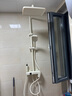 惠达（HUIDA）淋浴花洒增压全套家用浴室卫生间大顶喷沐浴钢琴键套装奶白W01 实拍图