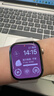 Apple/苹果 Watch Series 10 智能手表GPS款42毫米玫瑰金色铝金属表壳淡桃粉色运动型表带S/M MX1R3CH/B 实拍图