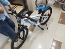 凤凰（Phoenix）儿童自行车山地车男女学生脚踏车6-15岁童车 霸道 白蓝色 22寸 实拍图