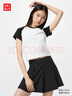 优衣库女装打褶迷你裙裤/休闲短裤25秋冬新款480302 09 黑色 L /160/72A 实拍图