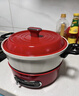 摩飞电器（Morphyrichards）多功能锅电火锅 家用烤涮一体电煮锅电炒锅电烧烤料理锅 3L电热火锅锅 MR9087 英石红 实拍图