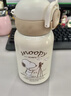 史努比（SNOOPY）儿童保温杯带杯套316不锈钢幼儿园直饮水壶男女学生双饮吸管水杯 实拍图