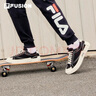 FILA FUSION斐乐男鞋POP帆布鞋潮牌男子潮流板鞋街拍运动休闲鞋男 黑-BK 43 实拍图
