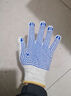 点胶劳保手套 点塑涂胶防滑耐磨手套 加厚工地工作棉线手套 点胶毛纺棉+pvc 600克12双 实拍图