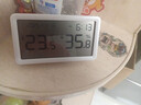 得力（deli）【超级爆款】室内温湿度计表LCD电子精准温湿度计婴儿房室内办公用品儿童老人白色 实拍图