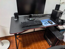奥伦福特  电脑桌台式家用电竞游戏桌办公书桌简约书房写字桌子 碳纤维纹路单桌-120*60 升级款电竞桌 实拍图