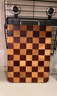 炊大皇家用切菜板砧板乌檀木橡胶木主厨棋盘格菜板42.5*31*2.5cm 实拍图