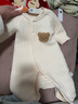 婧麒（JOYNCLEON）新生婴儿衣服秋冬季初生宝宝连体衣纯棉夹棉加厚哈衣爬服冬装 抱抱熊 66cm 实拍图