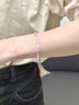 中国黄金（CHINA GOLD）莫比乌斯环银手镯足银时尚款素圈镯子银手环情人节生日礼物送女友 【今/次日达】莫比乌斯手镯 14.5g±0.5g 实拍图