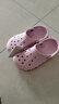卡骆驰（CROCS）洞洞鞋贝雅卡骆班轻便耐磨一脚蹬休闲鞋|205089 芭蕾粉/糖果粉-6TG 37 /38(230mm) 实拍图