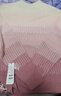 百图betu女装新款冬款毛衣复古渐变半高领宽松慵懒风毛衣女2311T3 粉红 M 实拍图
