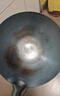 荣事达（Royalstar）章丘手工锻打铁锅圆底老式炒锅无涂层不粘炒菜锅燃气灶带盖34cm 实拍图