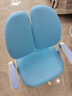 读书郎儿童学习椅中小学生写作业写字椅子家用可升降椅调节背座椅 升降脚踏+动态追背+双背旋转蓝 实拍图