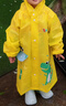 牧萌儿童雨衣男童女童幼儿园小童宝宝全身防水男孩雨披 活力黄恐龙 M 实拍图