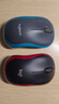 罗技（Logitech）M185鼠标 无线鼠标 办公鼠标 对称鼠标 黑色红边 带无线2.4G接收器 实拍图