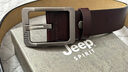 JEEP SPIRIT吉普皮带男士腰带牛皮商务休闲针扣裤带中青年礼物七夕长辈礼盒 实拍图