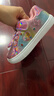 芭比童鞋女童春秋公主风低帮板鞋儿童女孩时装运动鞋DA5355粉色29码 实拍图