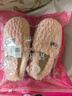 洁丽雅棉拖鞋女士秋冬季包跟2025新款居家厚底保暖月子鞋全包毛毛棉鞋女 粉色 【刺绣小狗】 38-39 (适合37-38码) 实拍图